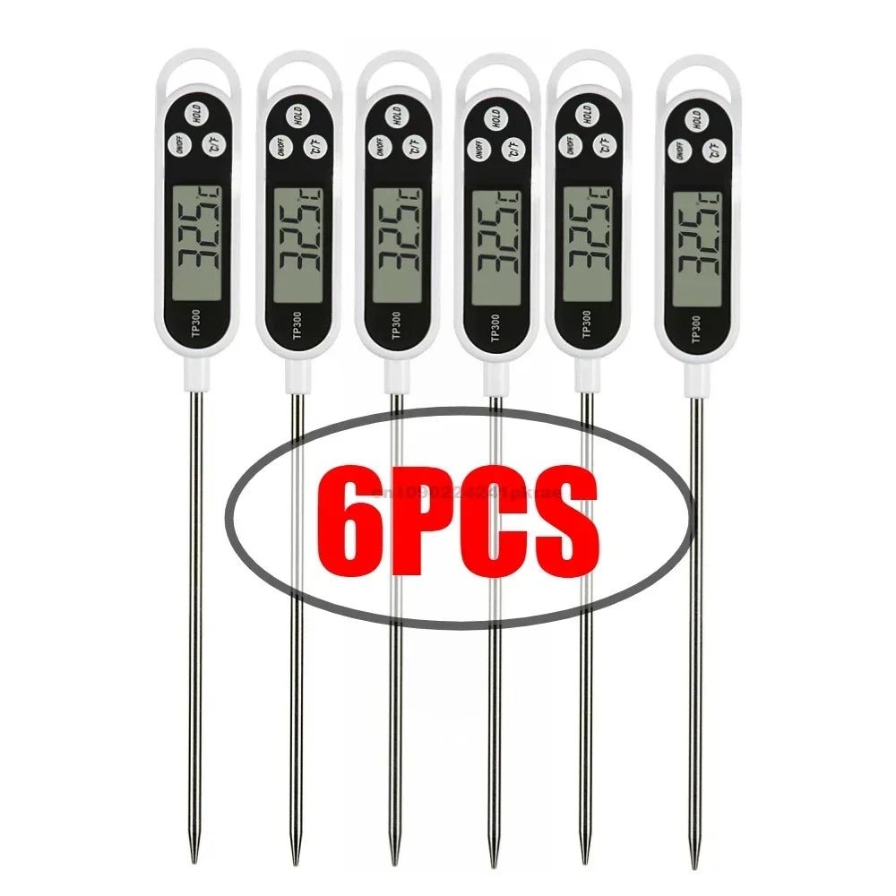 Food Thermometer Probe Type Electronic Kitchen Digital Thermometer for Meat Milk Cooking Food BBQ TP300 Temperature Gauge Tool