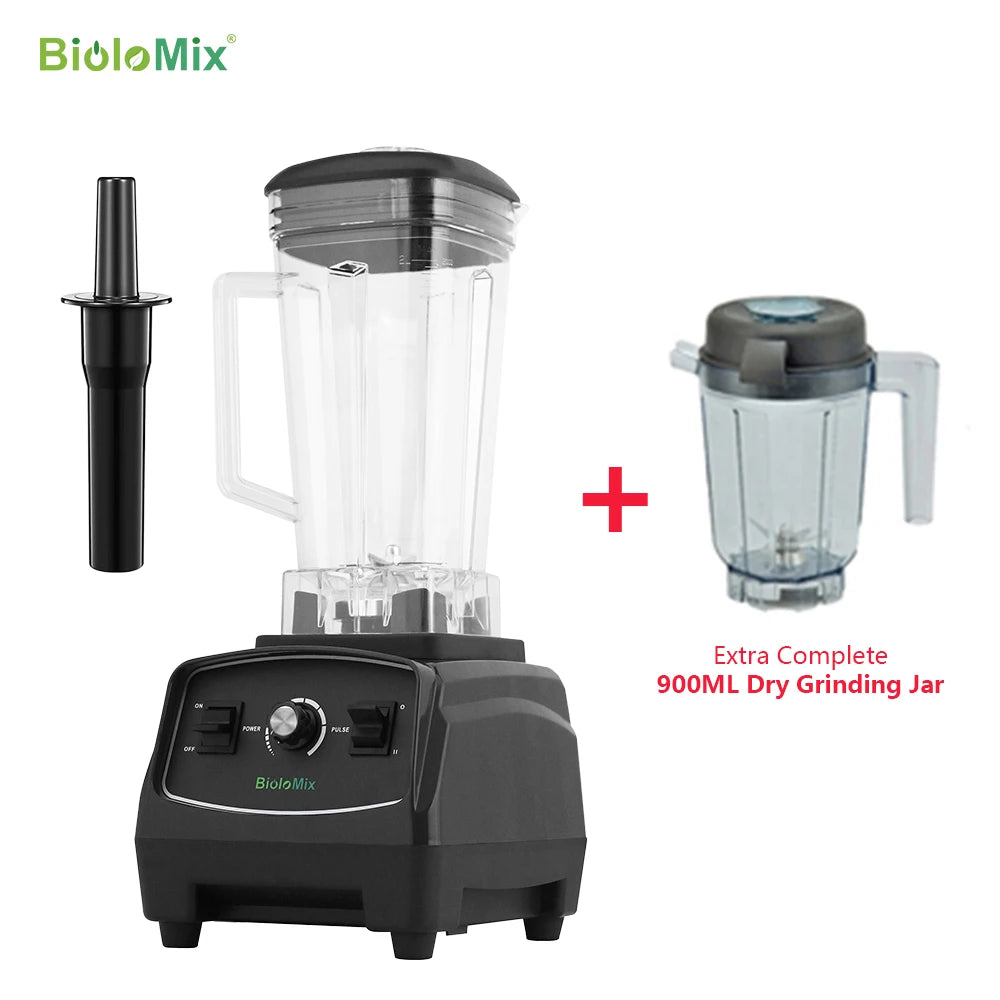 Biolomix BPA Free 3HP Blender 2200W High Power Food Processor Ice Smoothie Fruit Blender