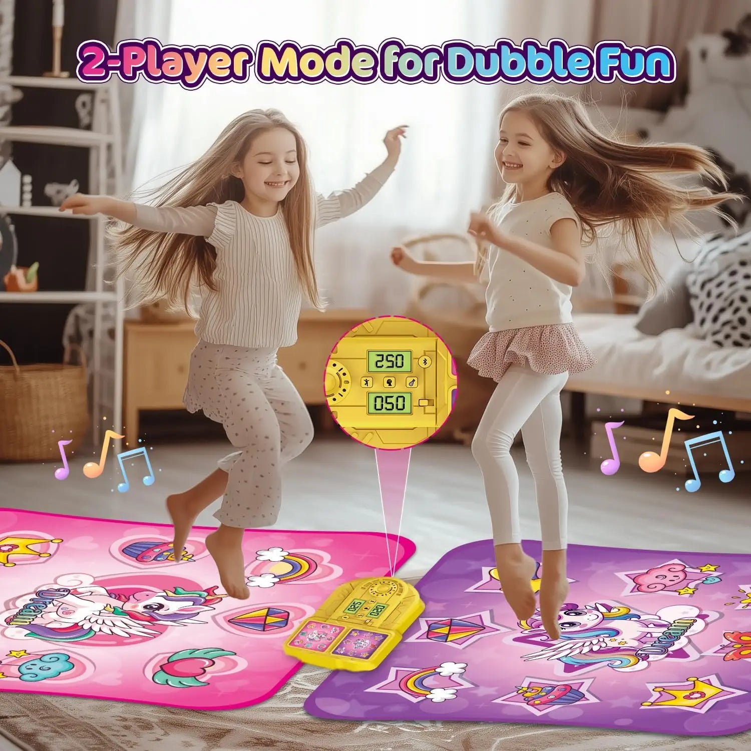 VATOS Unicorn Dance Mat - 9-Level Dancing Game for Kids, Perfect Indoor Outdoor Musical Play Mat and Christmas Gift for Girls Ages 3+ - Quality Shopping Centre