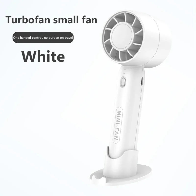 Lenovo 2026 Handheld Ventilator USB Oplaadbaar 2-in-1 Bureauventilator Krachtige Wind Mini Koelventilator Stille Kleine Luchtkoeler voor Kantoor Reizen