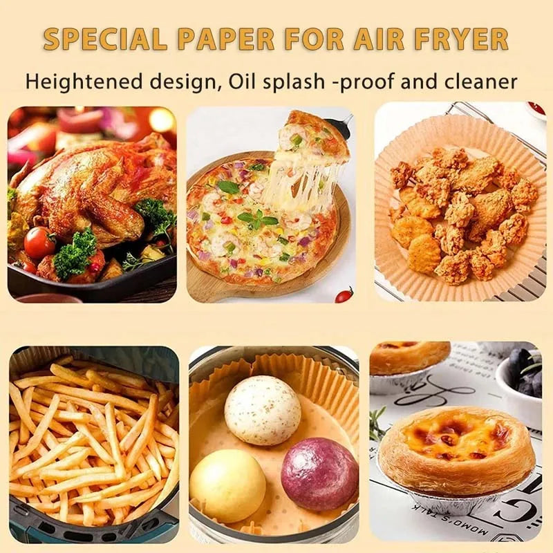 Air Fryer Paper Aerogrill Parchment Paper for Air Fryer Liner Airfryer Baking Cooking Paper Air Fryer Accessories Baking Tool