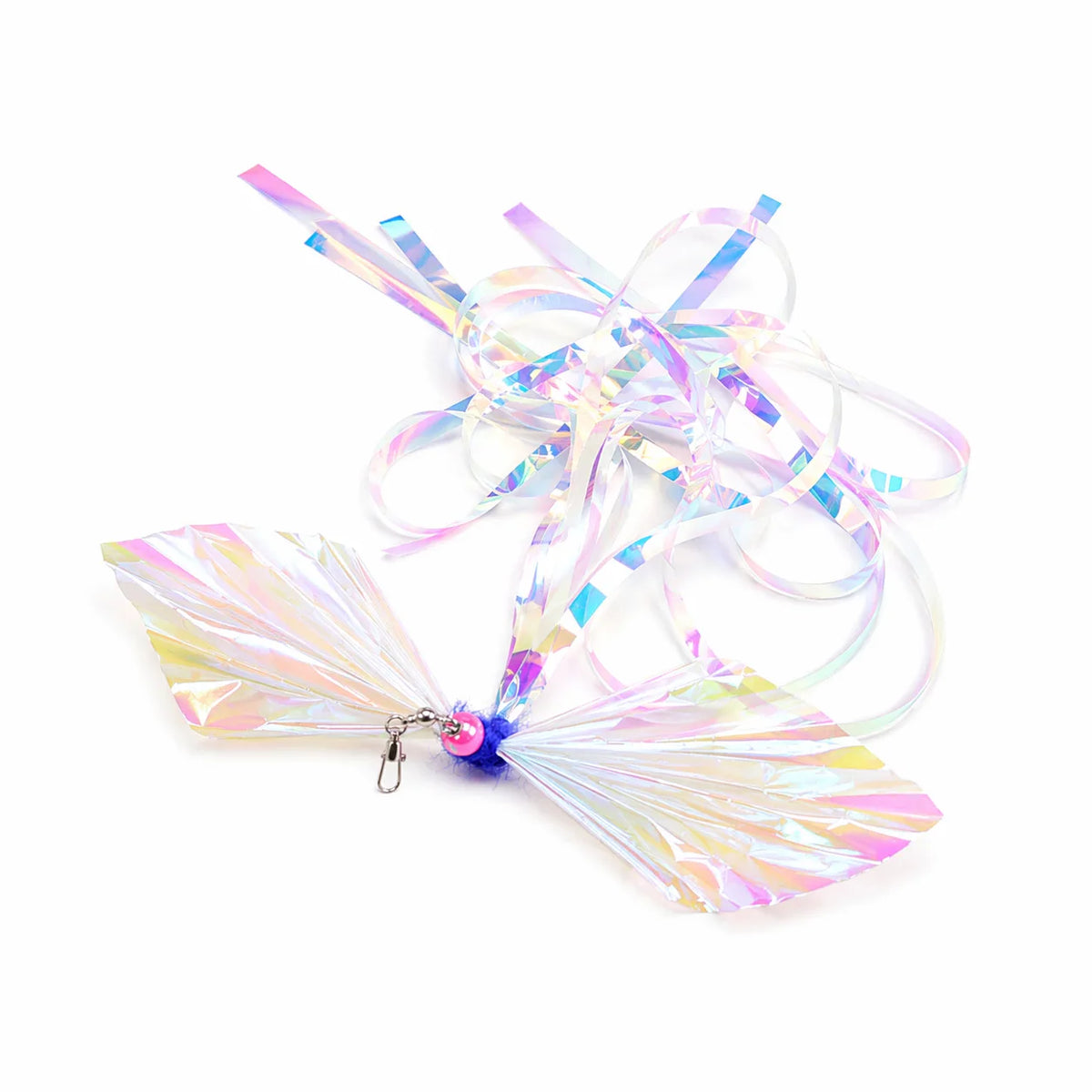 Jouet pour chat papillon coloré simulé tête de rechange accessoires insectes artificiels jouet pour animaux de compagnie