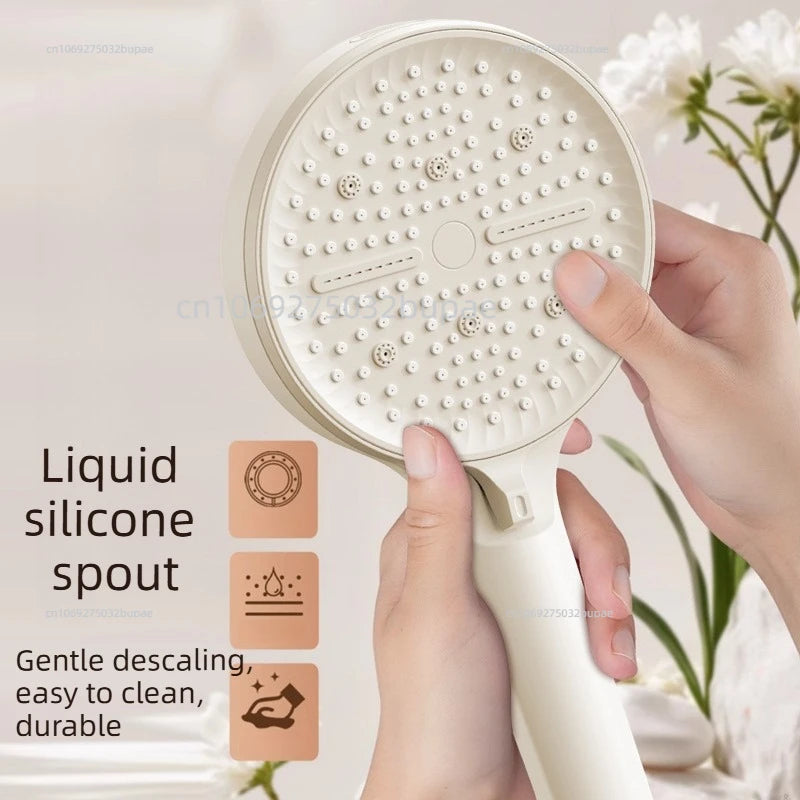 High Pressure Filtered Shower Head 6 Modes Chlorine Removal Handheld Large Flow Water Saving SPA Showerhead for Bathroom Home