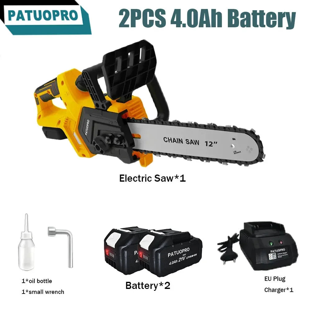 12-inch borstelloze elektrische kettingzaag 3800 tpm draagbare kettingzaag oplaadbaar snoerloos tuingereedschap voor Makita 18V-accu
