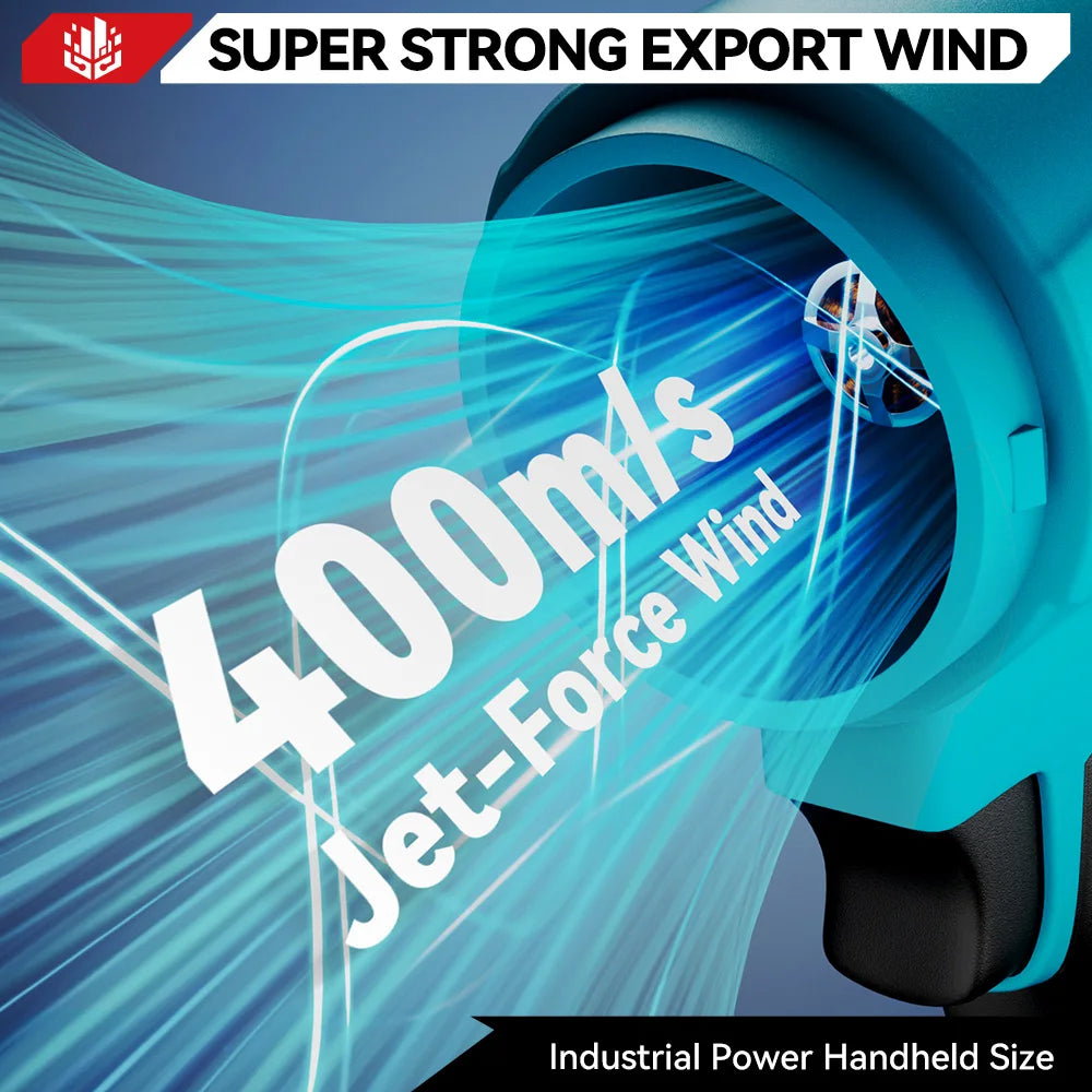 ONEVAN 300.000 TPM Borstelloze Elektrische Turbo Ventilator Jet Fan 400M/S Bladblazer Stofblaasgereedschap voor Makita 18V Accu Pin