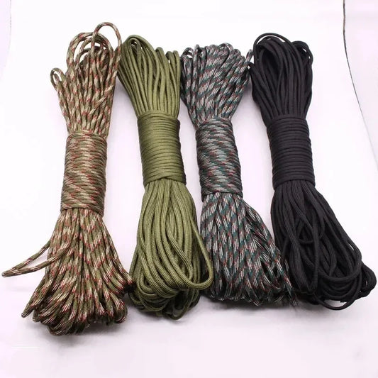 Corde Paracorde 5/15/30m 7 brins 4mm Militaire Tactique 550 Corde de Parachute Accessoires de Camping Survie en Plein Air Ligne de Bracelet Bricolage