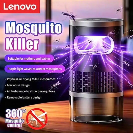 Lenovo Electric USB Mosquito Killer Lamp UV Bug Zapper Insect Trap Indoor Fly Gnat Catcher Mosquito Light Home Bedroom OfficeNew