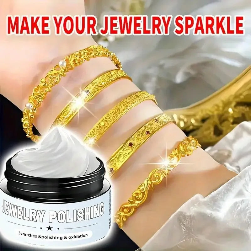 Jewelry Polishing-Remove Oxidation&Tarnish, Restore Luster to Golden Silvery Rings & Bracelets-Jewelry Polish Cream,Jewelry Care