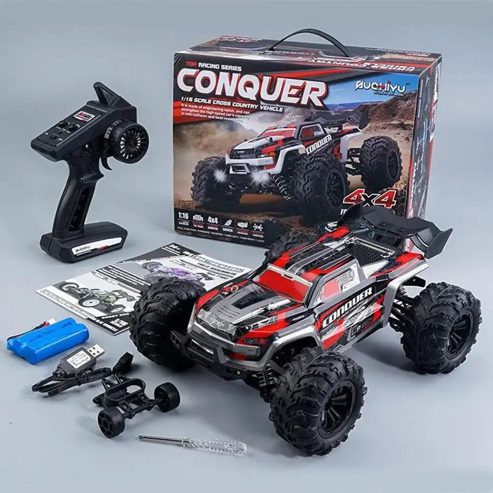 WLtoys 1:16 Scale Large RC Car 50km/h High Speed 4WD Children Toy for Boys Remote Control Car 2.4G Off Road Monster