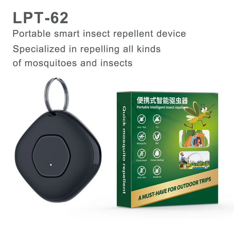 Electronic Ultrasonic Mosquito Repellent Pendant Al Intelligent Frequency Conversion Outdoor Portable Mosquito Killer 2026 New
