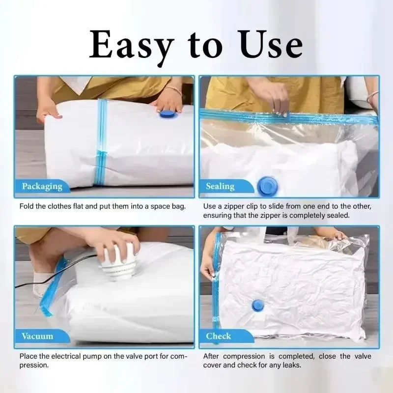 Vacuum Storage Bags Large Plastic Storage Bags for Storing Clothes Blankets Compression Empty Bag Travel Accessories Storage Bag