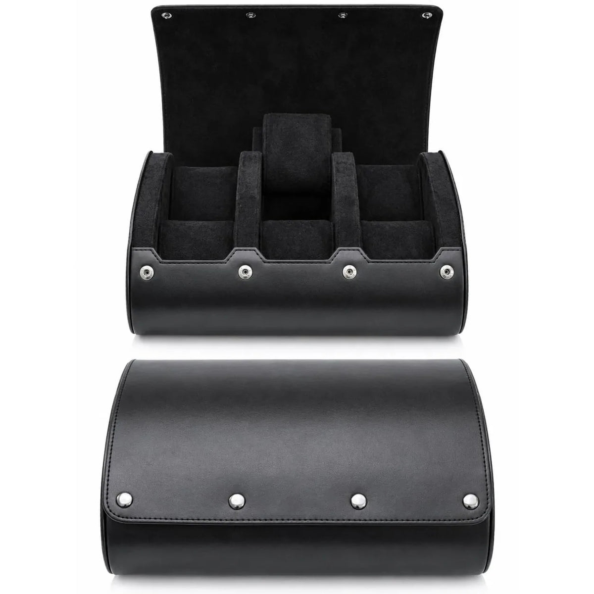 Watch Travel Case ,6 Slot Watch Roll Travel Case Organizer Display - PU Leather Watch Case - Watch Organizer  for Men & Women