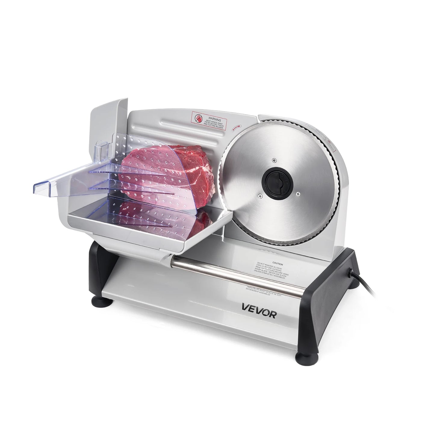 SucceBuy 7.5 inch Meat Slicer Electric Deli Slicer Machine 0-0.6 inch Thickness Home Food-Slicer for Meat, Ham, Baguett, Steak