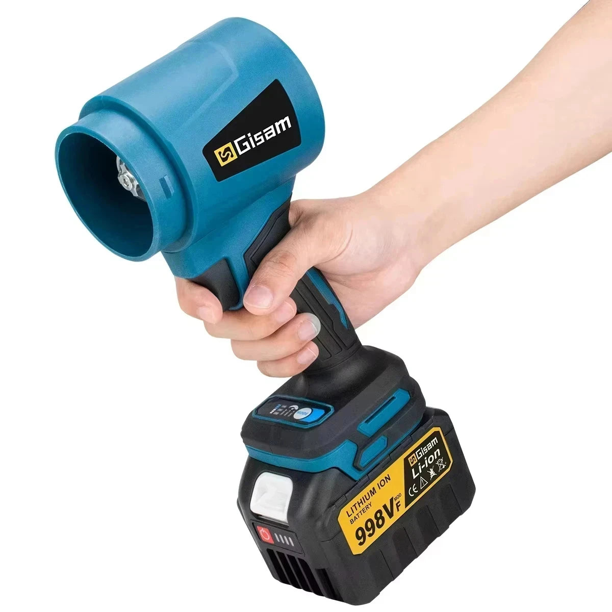 Gisam 400M/S 3000W High Power Brushless Turbo Fan Elektrische Luchtblazer Jet Fan Sneeuw Blad Stof Gereedschap voor Makita Accu Pin