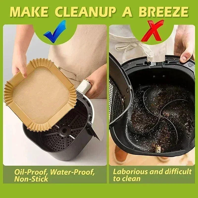 Air Fryer Paper Accessories Aerogrill Parchment Disposable Paper Baking Paper Barbecue Plate NonStick Oven Trays Air FryerPaper