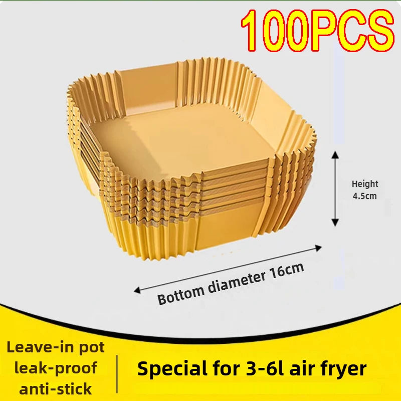 Air Fryer Paper Aerogrill Parchment Paper for Air Fryer Liner Airfryer Baking Cooking Paper Air Fryer Accessories Baking Tool