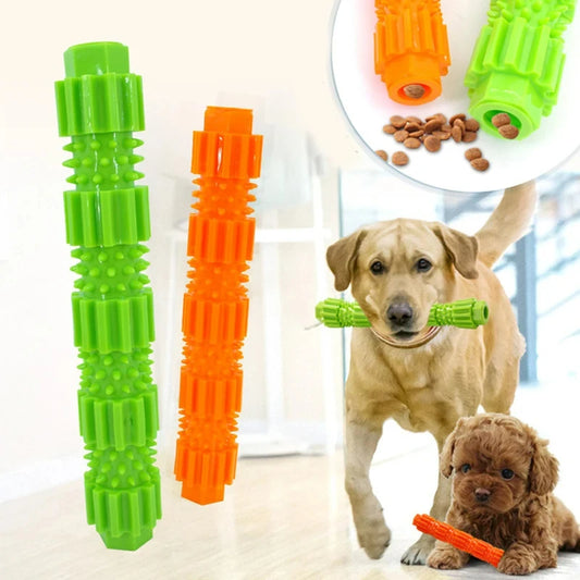 Hondenspeelgoed voor gebitsreiniging voor kleine tot middelgrote honden, geschikt voor agressieve kauwers, met voerdispenser, hondenaccessoires