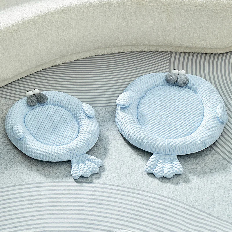 Summer Pet Dog Cooling Mat Breathable Cat Sleeping Bed Puppy Mat Animal-shaped Pet Bed for Cats Small Medium Dogs Pet Supplies