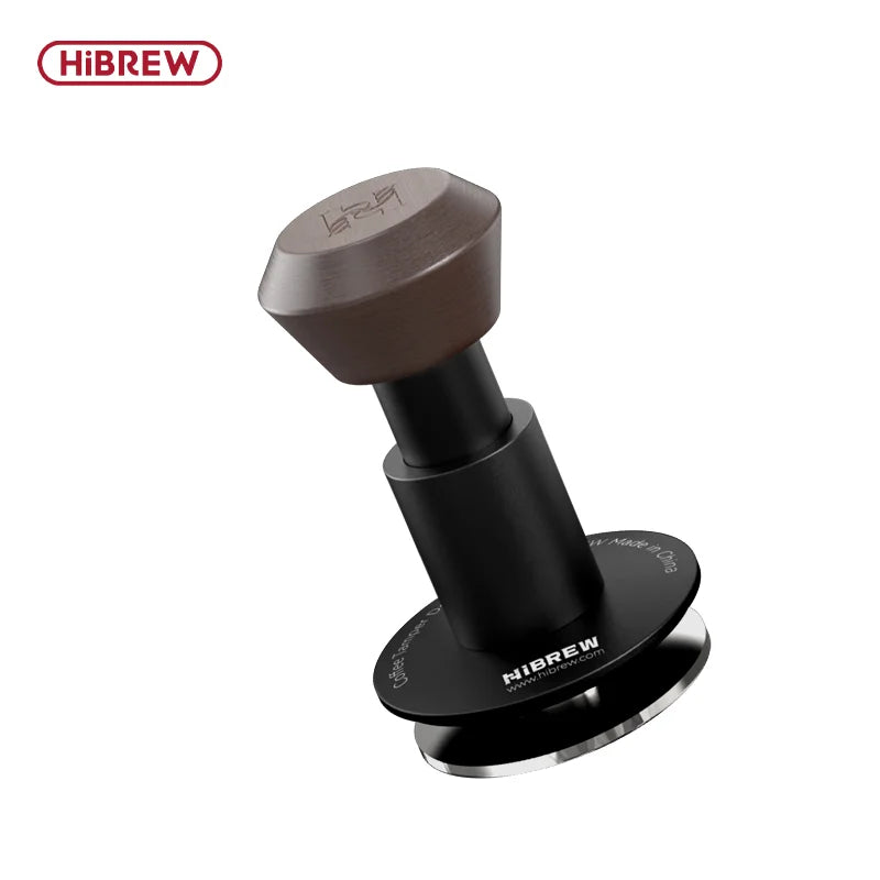 HiBREW Espresso Tamper Coffee 58mm Constant Pressure Ripple Base Calibrated Spring Loaded Barista Tool for G5 H10A H7A H13