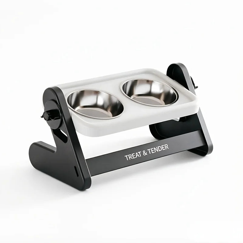 High-foot Pet Cat Bowl Adjustable Cat Drinking Bowl With Stand Pet Feeding Cat Water Bowl for Cats Puppies Pet Supplies