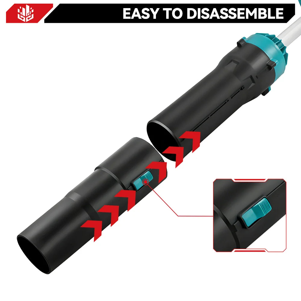 Souffleur électrique à jet turbo ONEVAN sans balais 8000W, 400M/S, souffleur d'air sans fil pour dépoussiérage, compatible avec batterie Makita 18V