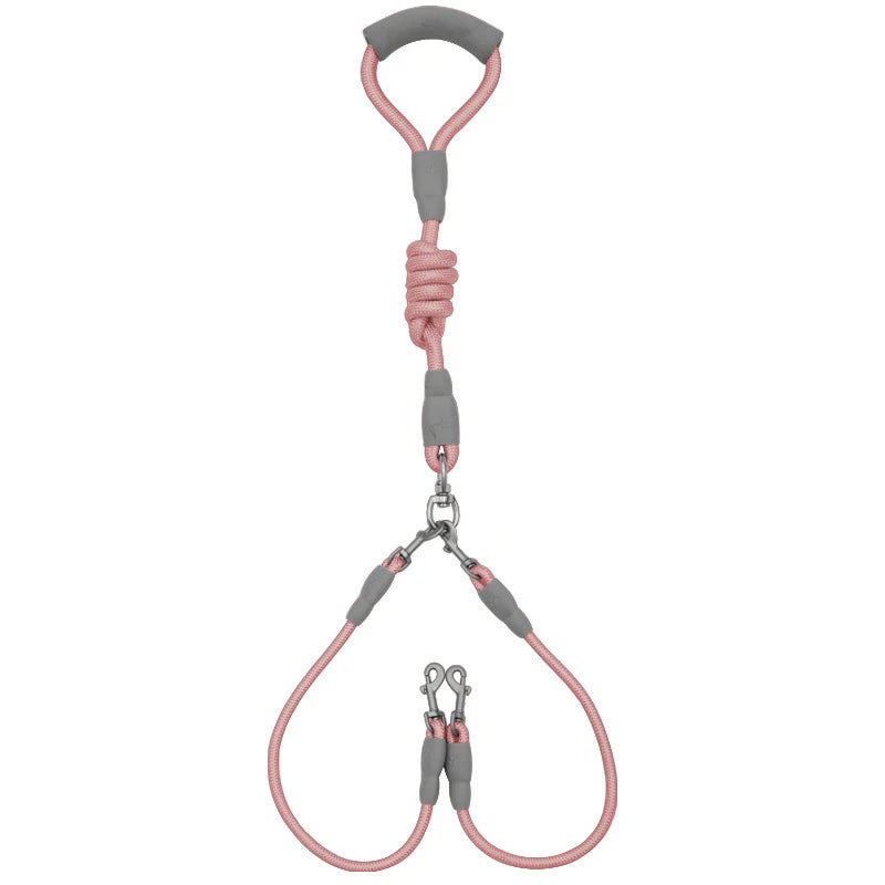 150cm/59.06in Strong Dog Leash Pet Dual Dog Leash Soft Handle Puppy Leash for Small Medium Large Dogs Dog Accessories