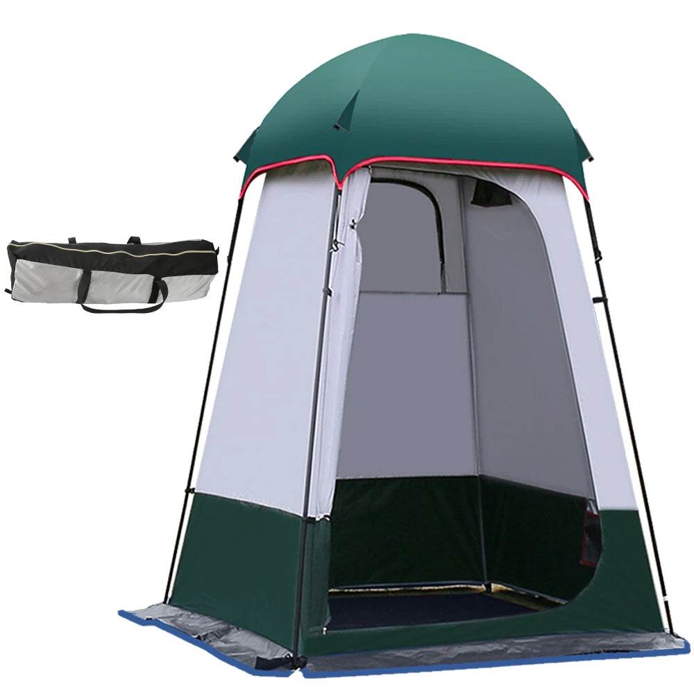 Waterproof Outdoor Shower Tent Extra Large Portable Camping Changing Shelter with Sunshade, for Beach Fishing Hiking (240x160cm) - Quality Shopping Centre