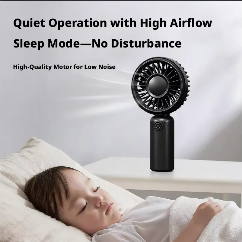 Lenovo Mini Fan Portable USB Rechargeable Quiet Fans Table Makeup Eyelash Cooler Kids Outdoor Office Travel Air cooler Fan
