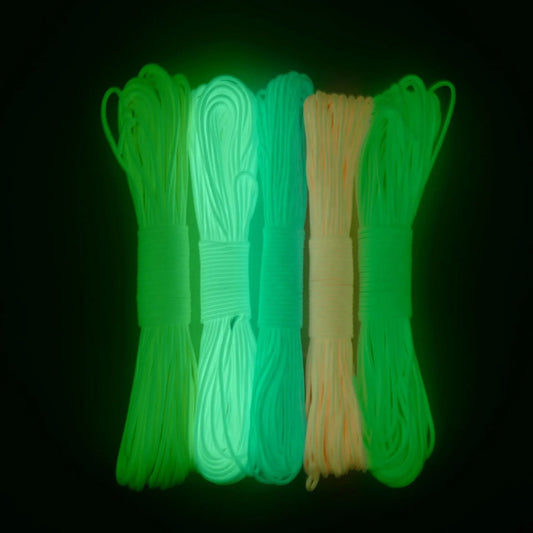Glow in the Dark Lichtgevend Paracord Touw 9 Strengen 4mm Nylon 550 Tentkoord Parachute Camping Bundel Lanyard Survival EDC