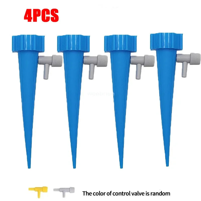 1-48pcs Drip Irrigation Self-watering Pot Automatic Drip Irrigation Kit Plant Watering Device Adjustable Control Water Dripper