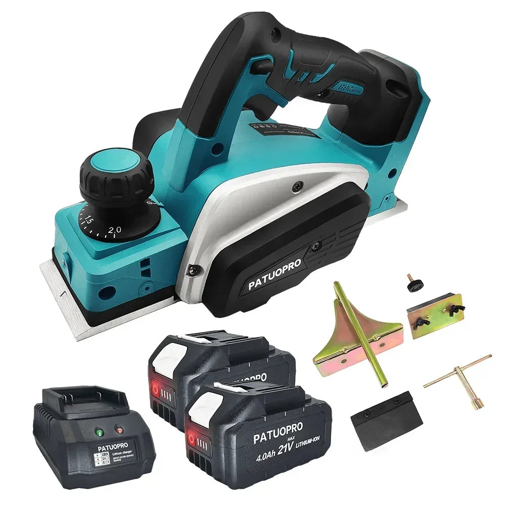82 mm draadloze elektrische handschaafmachine 15000 tpm oplaadbaar elektrisch houtsnijgereedschap voor doe-het-zelf meubels voor Makita 18V-accu