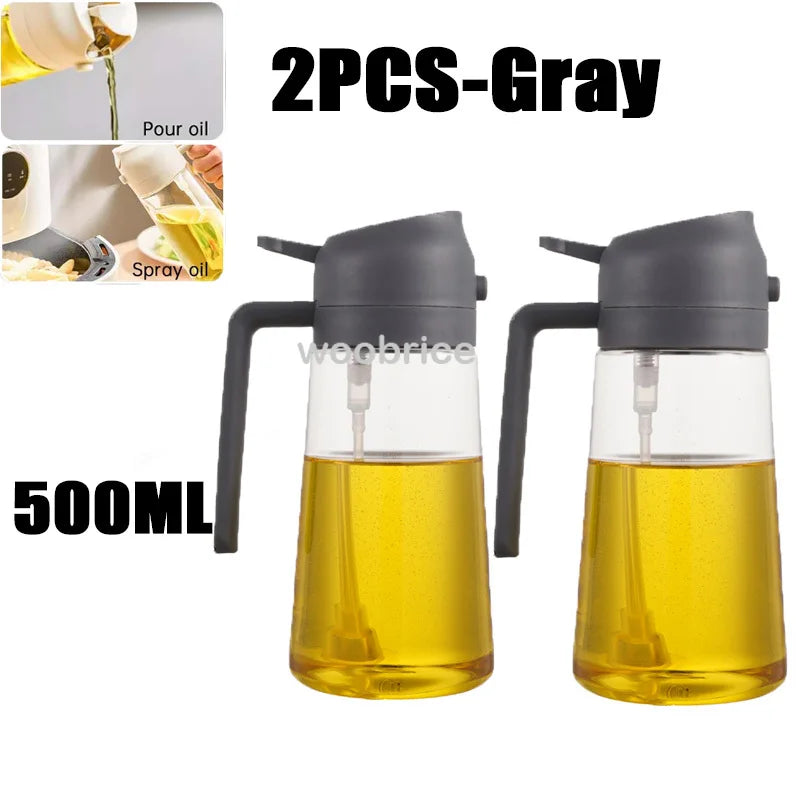 Oil Cruet Kitchen Olive Oil Spray Dual Purpose Kitchen Oil Spray Can Leakproof  Spray Bottle Kitchen Household