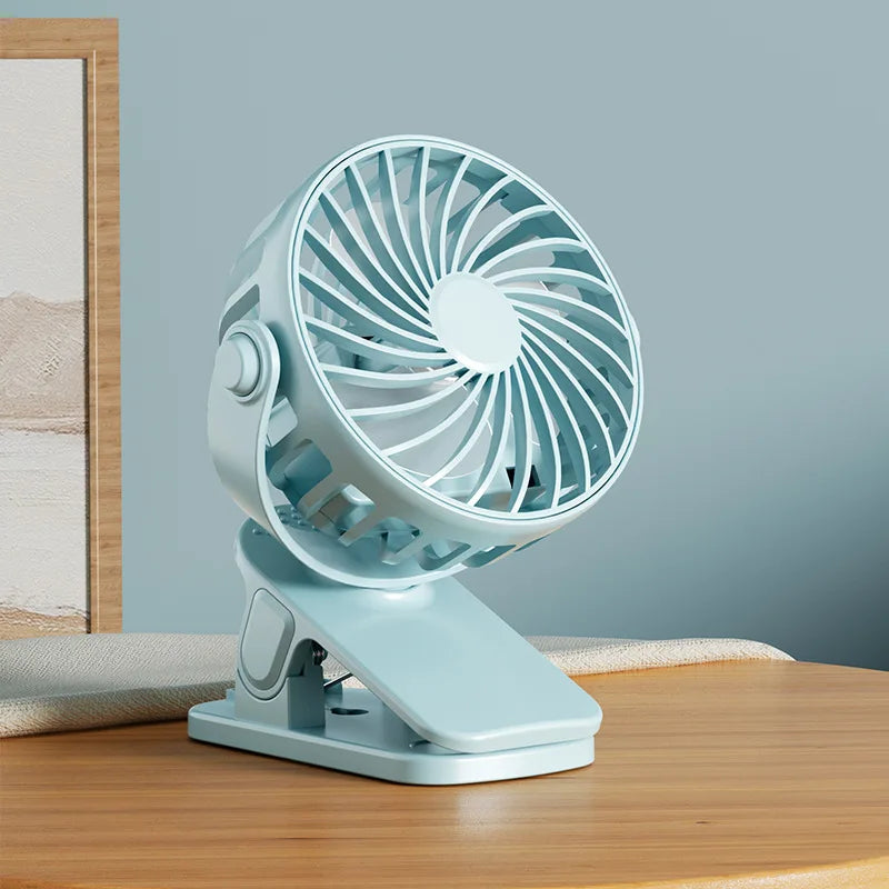 Lenovo Nieuwe draagbare oplaadbare clip-ventilator 720° draaibare hangende ventilator met nachtlampje luchtkoeler voor buiten kamperen