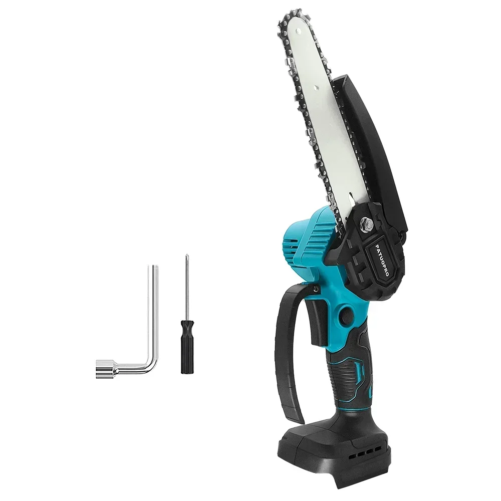 1200RPM Cordless Portable 6Inch Mini Electric Saw Brushless Mini Handheld Pruning Garden Logging Chainsaw For Makita 18V Battery