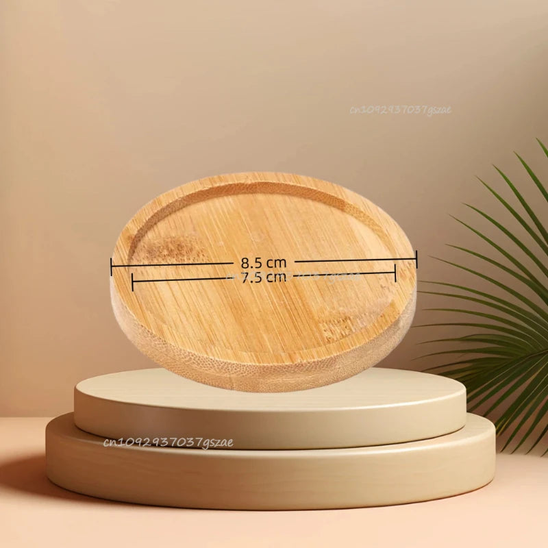 Natural Bamboo Wooden Organizer Tray Oval Rectangular Shape for Bathroom Counter Storage Jewelry Skincare Display Bamboo Tray