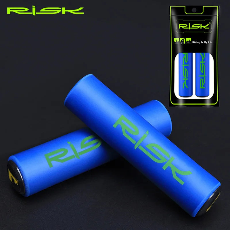 RISK Bike Bicycle Grips Handlebar Grips Ultralight Anti-skid Soft BMX MTB Bike Handle Cuffs Cover Bike Part Cycling Accessories
