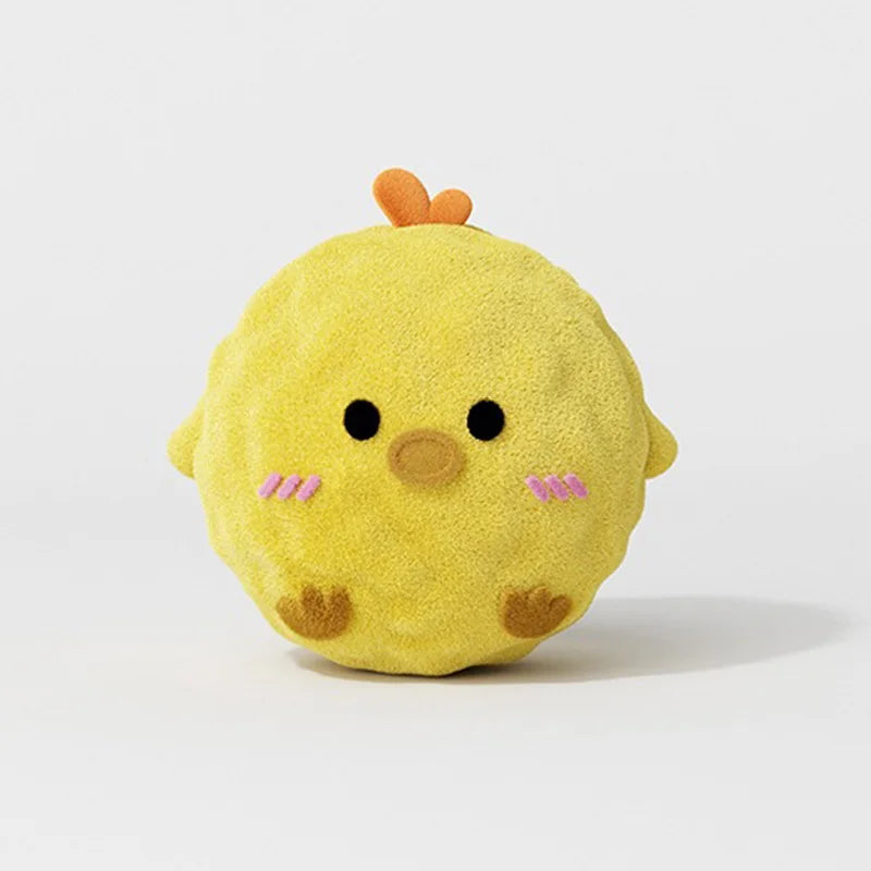 Mini Plush Bounce Ball Dog Squeaky Toy Plush TPR Chew Ball Interactive Pet Toy for Boredom Relief Dog Accessories