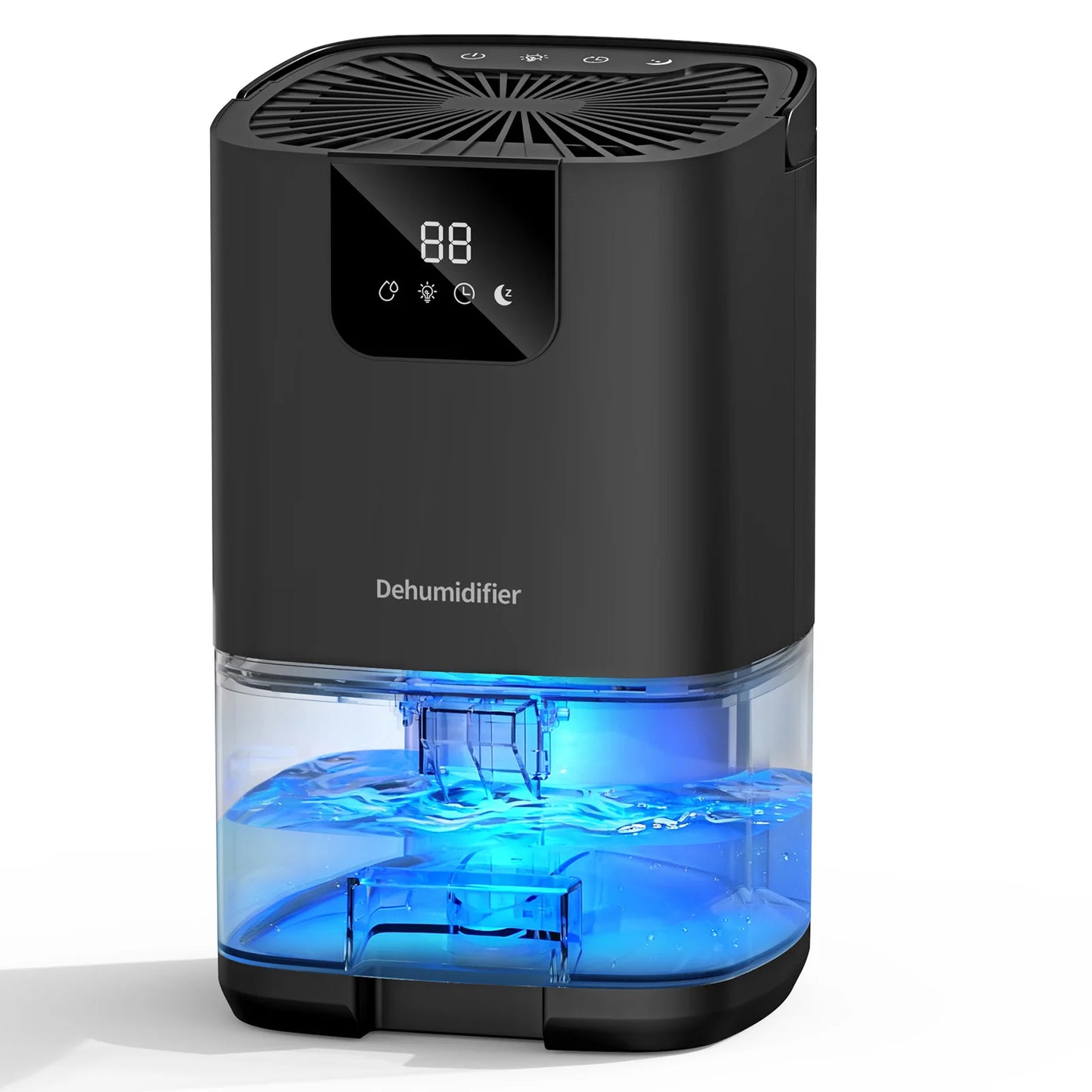 Air DehumidifierCapacity Humidity Dehumidifier with Digital Display Night Light Home Dehumidifier Air Dryer for Bathroom Toilet