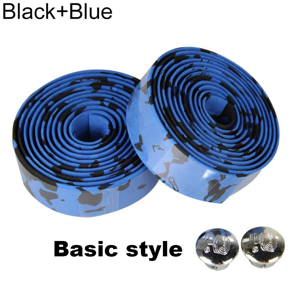 Bicycle Handlebar Tape Anti-Vibration PU EVA Bent Cycling Road Bike Tapes Racing Breathable Non-Slip Handle Bar Belt Wrap
