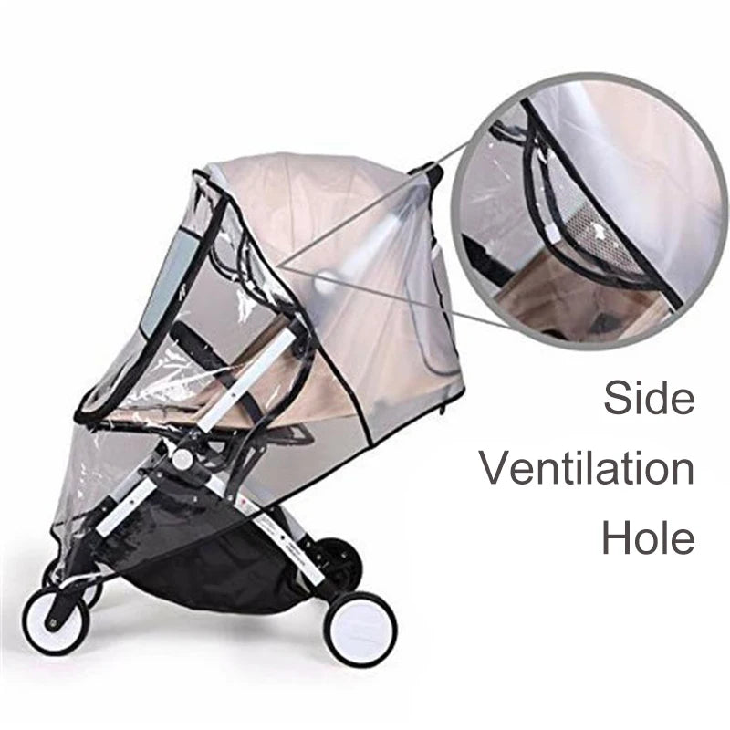 Universal Pet Stroller Rain Cover Waterproof Dog Cart Cover Transparent Cat Dog Cart Cover Stroller Rain Cover Pet Supplies