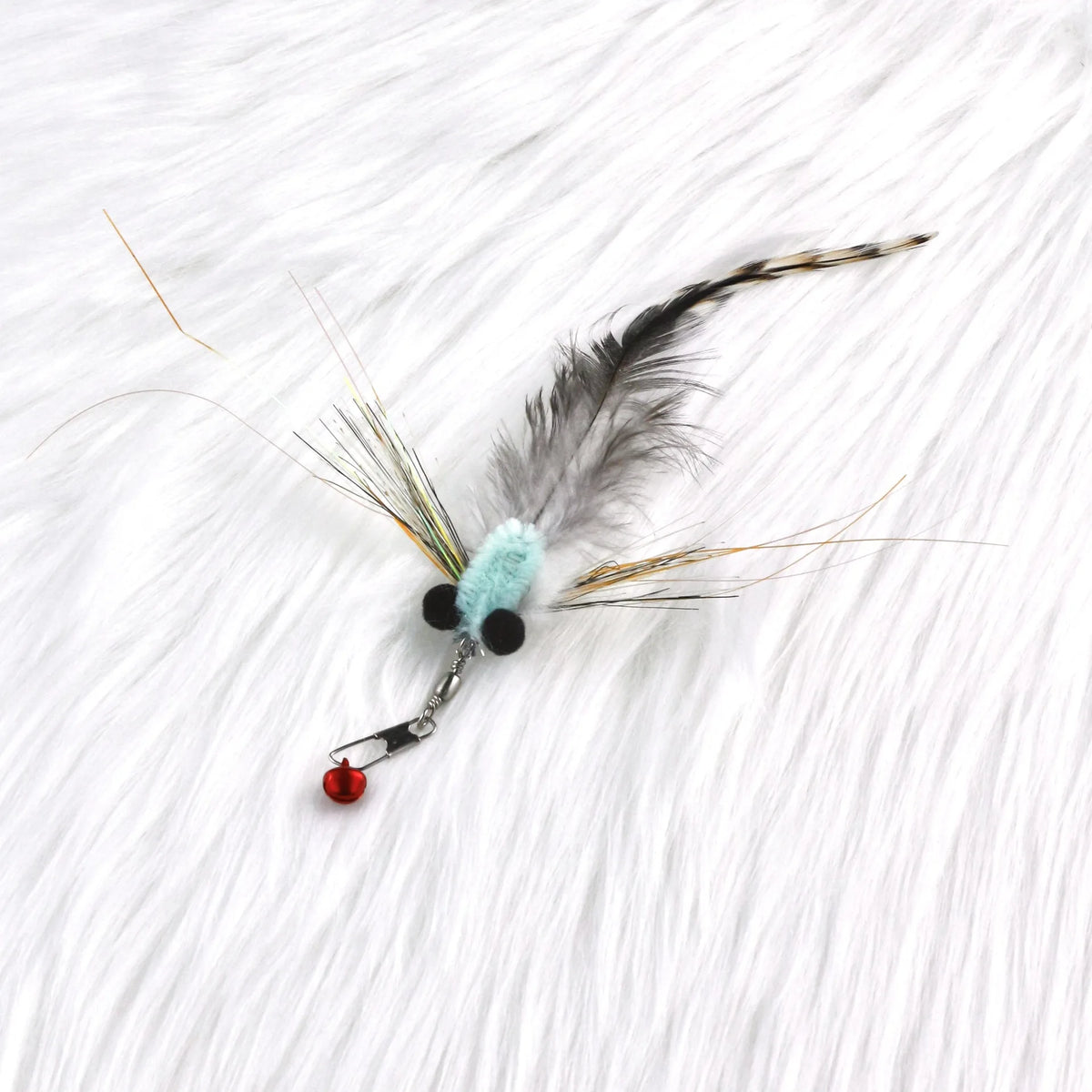 3pcs/4pcs Simulation Small Flying Insects Replacement Head for Cat Teaser Stick Fun Pet Toys