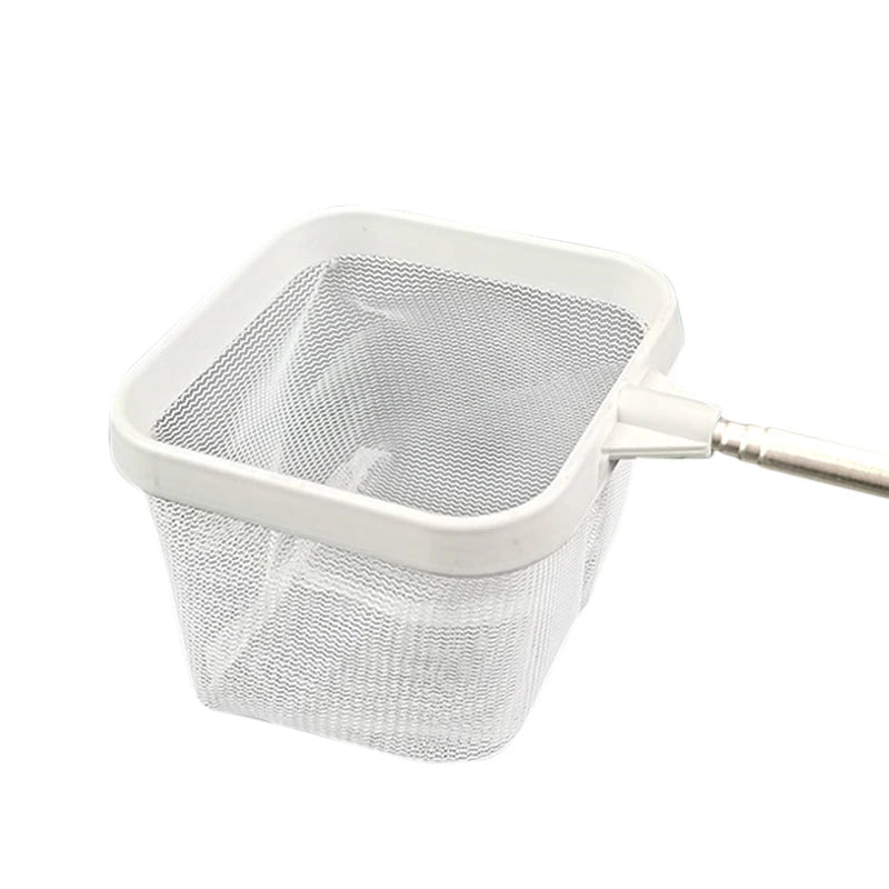 Retractable Square Fishing Net With Suction Cup Long Handle Fishing Gear for Catching Fish Shrimp Tank Clean Supplies