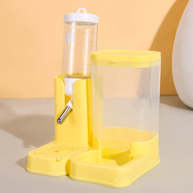 2 in 1 Hamster Feeder Pet Water Dispenser for Hamster Guinea Pig Rat Small Animal Rolling Ball Water Bottle Pet Supplies