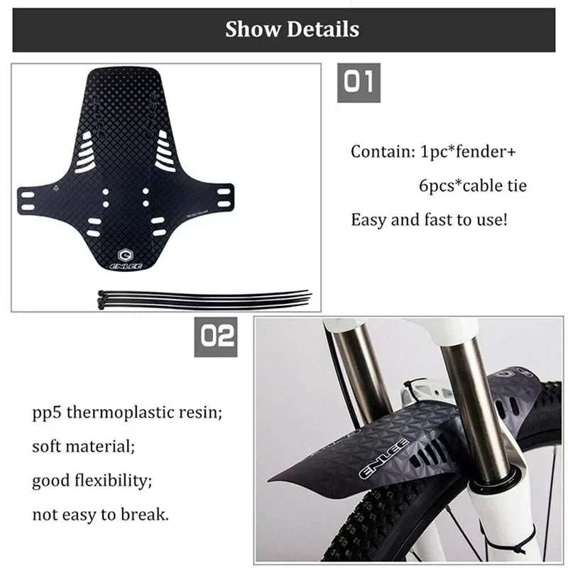 1/2PCS Universal Bike Fenders - Front/Rear Tire Wheel Mudguard MTB Road Bike Wings Mud Guard Cycling Accessories Bicycle Fender