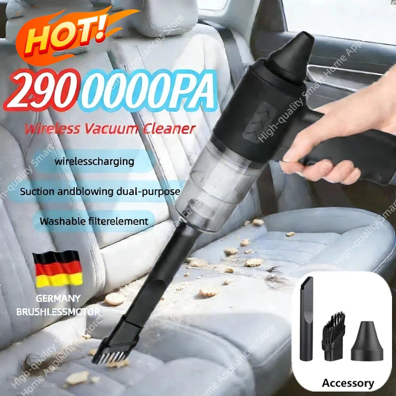 2900000pa Car Wireless High Power Vacuum Cleaner 120W 3-in-1 Portable Handheld For Home Rechargeable Auto Cordless Cleaner 2026