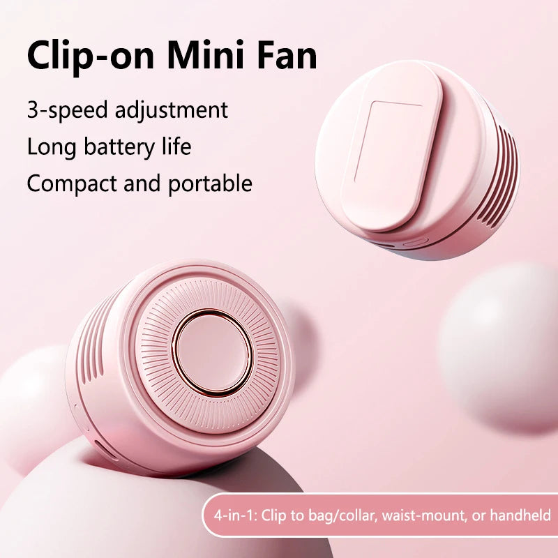 Leaveless 360° Adjustable Neck Fan – Portable, USB Charging, Silent for Students & Lazy Days