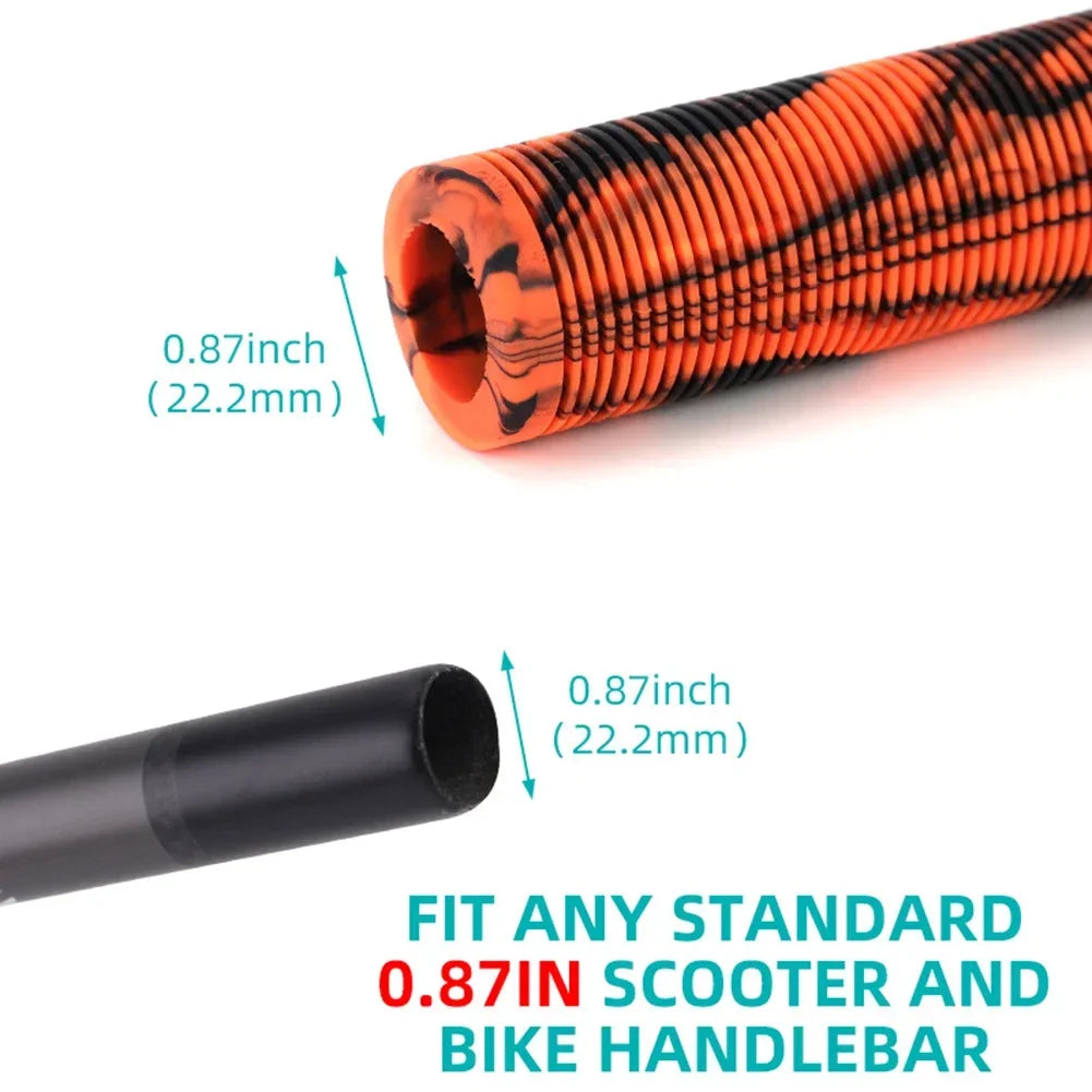 Soft Rubber Non-Slip Bicycle Grips Mountain Bike Handlebar Cuff Shockproof Cover for 22.2mm Scooter BMX MTB Cycling Parts