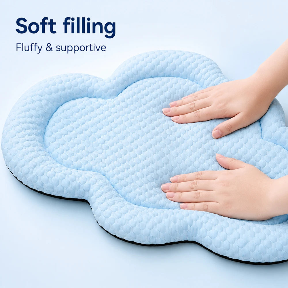 75x52cm Pet Cooling Mat Cloud Shape Dog Cat Summer Bed Breathable Puppy Sleeping Mat Anti Slip Cat Mat Dog Accessories