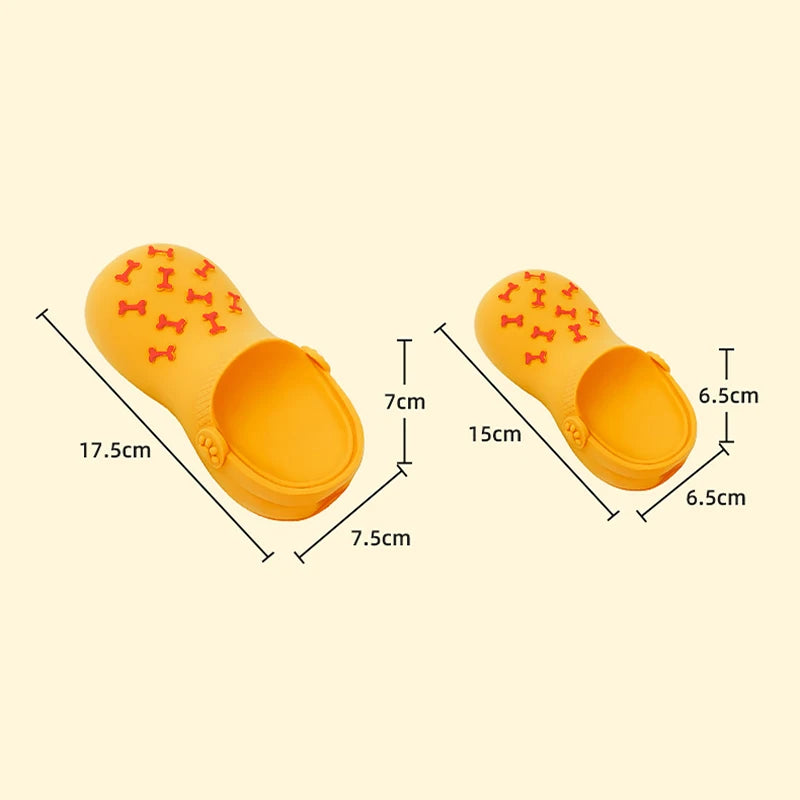 Interactive Dog Bite Slippers Toys Funny Dog Squeaky Toy Puppy Teeth Cleaning Latex Slippers Bite-resistant Pet Chew Toy