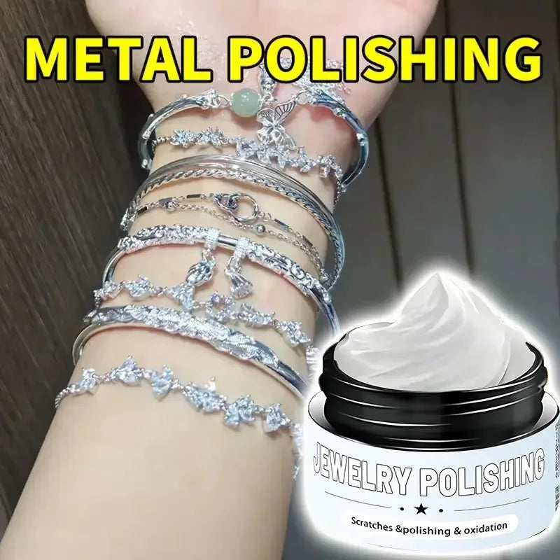 Jewelry Polishing-Remove Oxidation&Tarnish, Restore Luster to Golden Silvery Rings & Bracelets-Jewelry Polish Cream,Jewelry Care